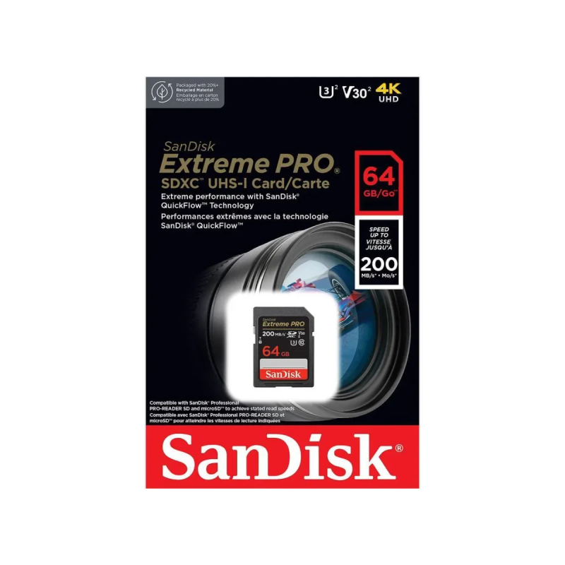 SanDisk Extreme PRO 64GB · Carte SDXC UHS-I