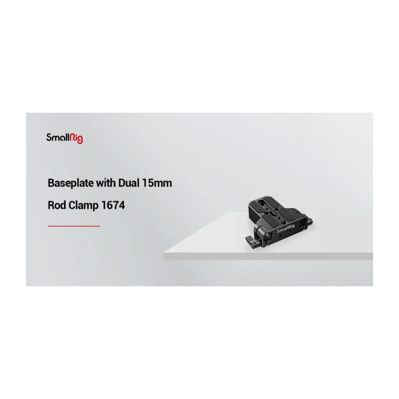 SmallRig 1674 · Base plate 15mm double clamp follow focus & matte box