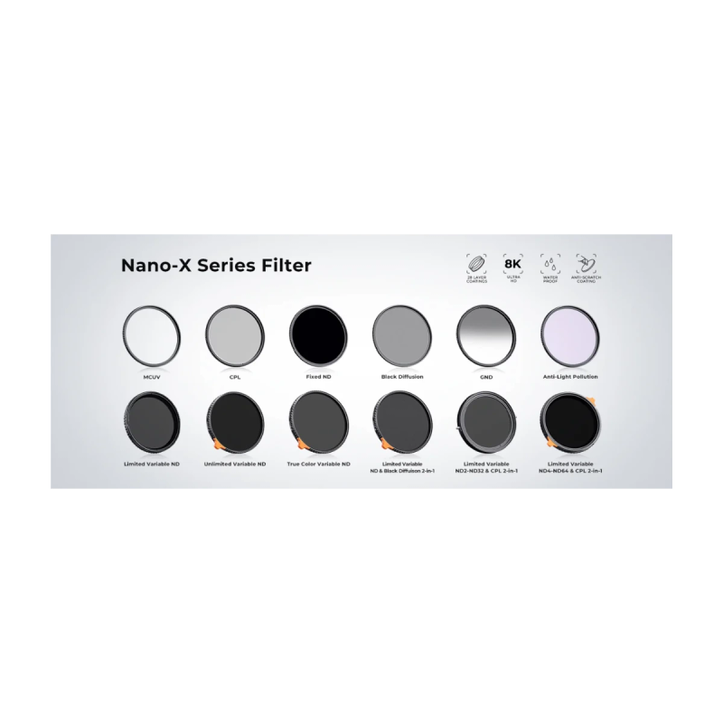 K&F Concept · Filtre CPL 86mm Nano-X
