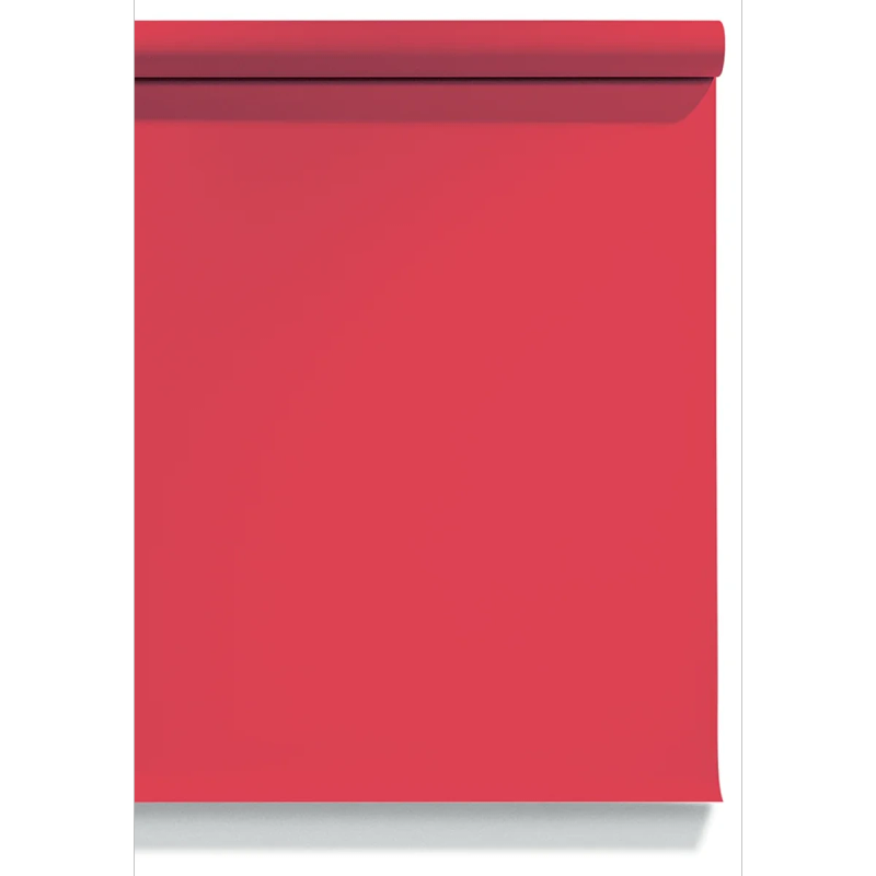 Fond papier studio photo et vidéo Rouge Scarlet 56 · Rouleau 1,35 × 5 m