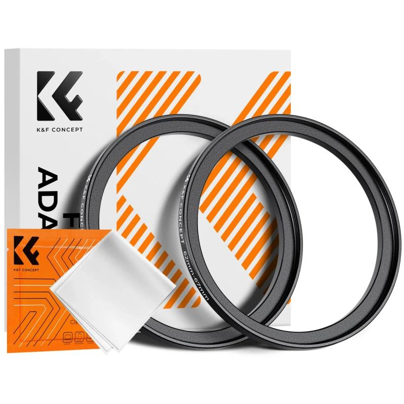 K&F Concept Bagues Step-Up 62 mm à 67 mm (x2)