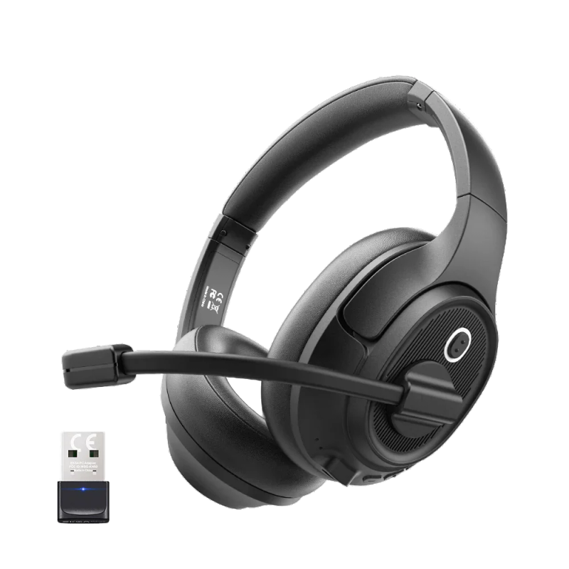 EKSA H6 Casque Bluetooth avec micro anti-bruit + dongle USB
