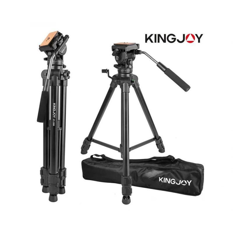 Trépied Vidéo Pro KINGJOY VT-2100L + Rotule VT-3530