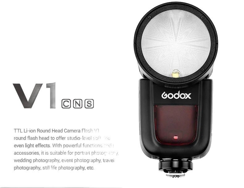 Godox V1C TTL Li-ion Flash Kit pour appareils photo Canon