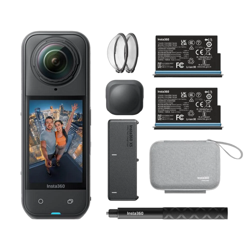 Insta360 X5 Essentials Bundle · Caméra 360° 8K + accessoires