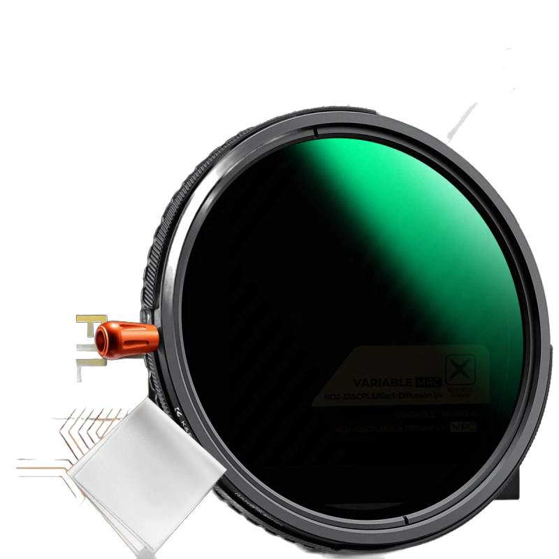 K&F Concept Filtre 77mm ND2-ND32 + CPL + Black Mist 1/4 · 3-en-1 Nano-X