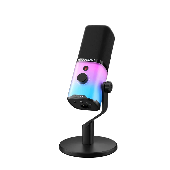 Maono PD100X · Micro dynamique XLR/USB RGB streaming