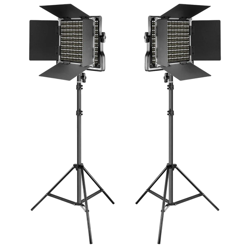 Neewer LED-NL660 · Kit lumières LED ajustables bi-couleur