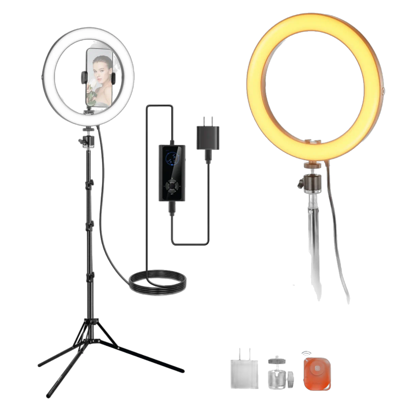 Ring Light 10 pouces (26cm) LED 3200K-5600K pour Photographie Maquillage Live streaming