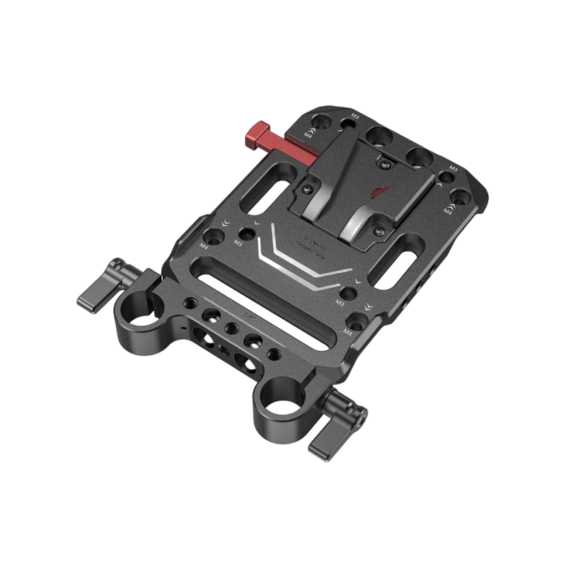 SmallRig 3016 · Plaque batterie V-Mount + double clamp 15mm