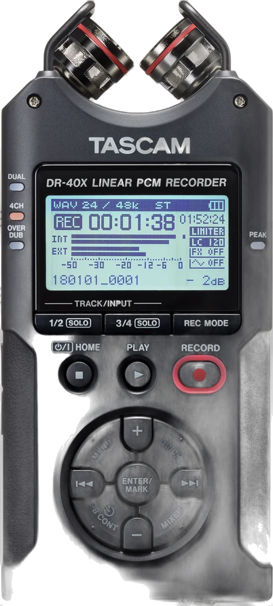 Tascam DR-40X Enregistreur audio portable 4 pistes