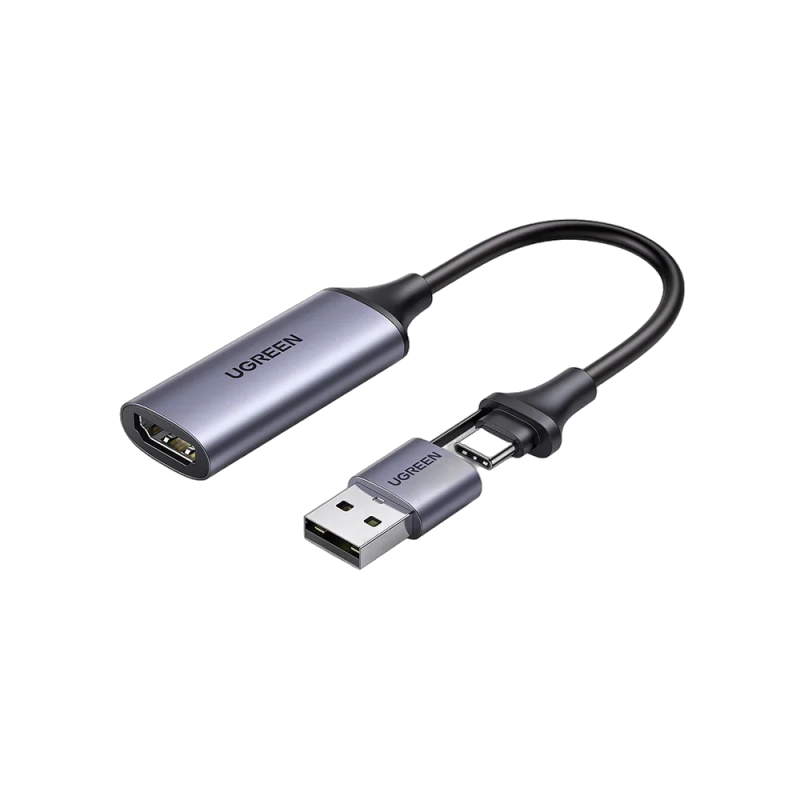 Ugreen Carte de Capture Vidéo HDMI 4K 60Hz vers USB-C ou USB-A